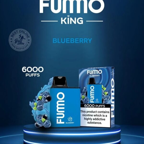 FUMO King 6000 Disposable E-cigarette - Blueberry Flavor