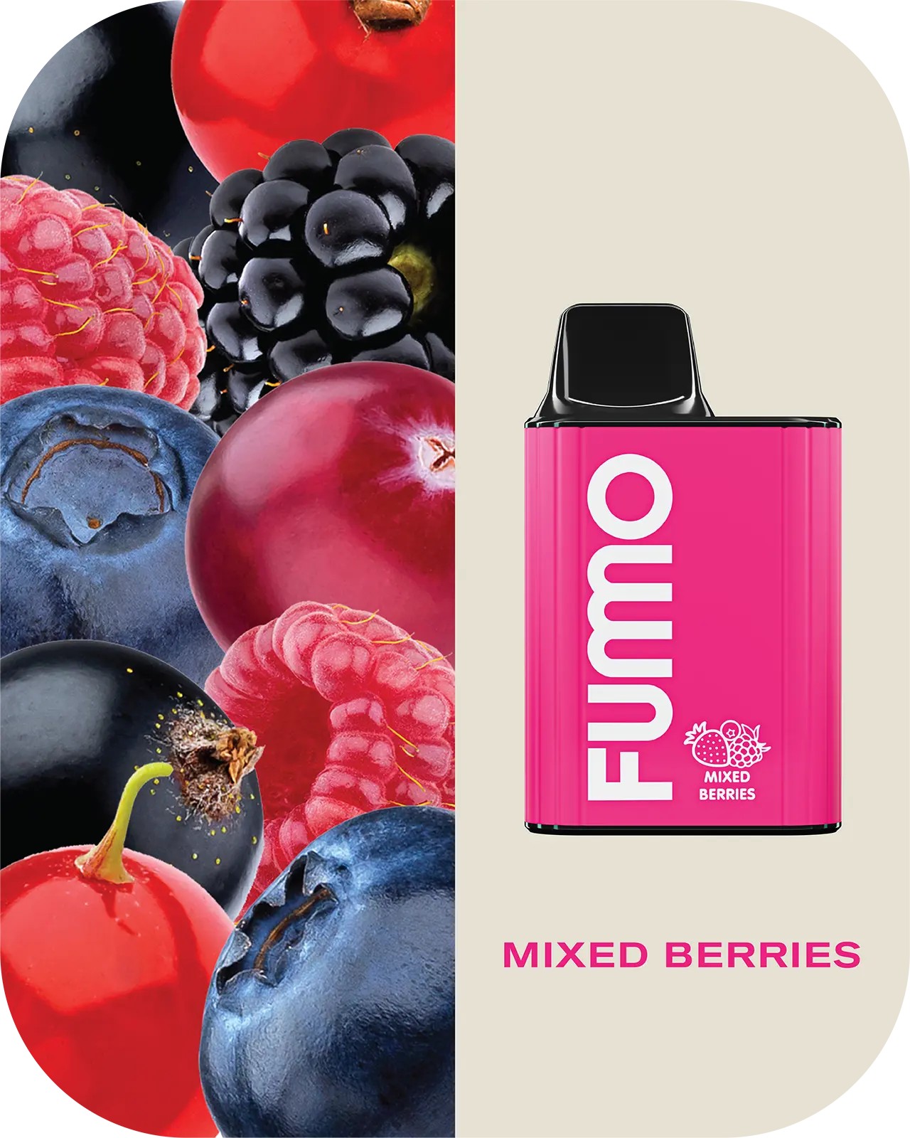 FUMO King 6000 Disposable E-cigarette - Mixed Berry Flavor