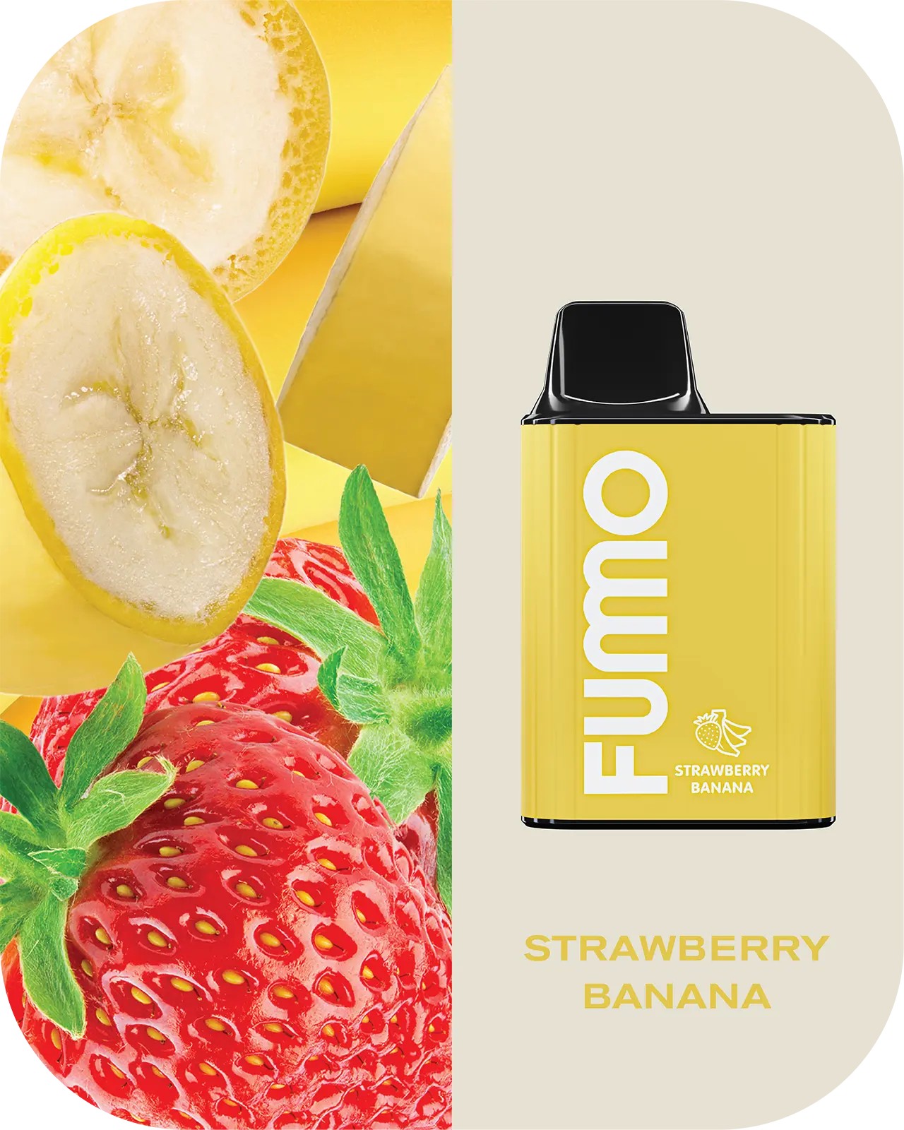 FUMO King 6000 Disposable E-cigarette - Strawberry Banana Flavor
