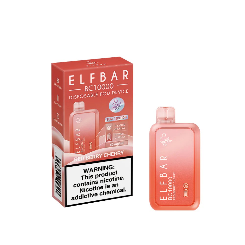 Elfbar BC10000 Red Berry Cherry vape product.