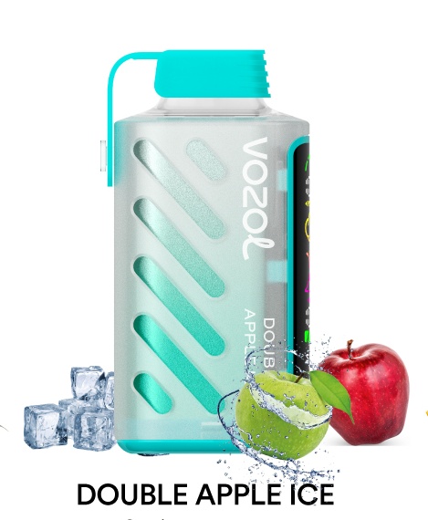 VOZOL SHISHA 20000 disposable vape in Double Apple Ice flavor.