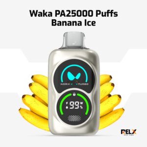 Waka 25000 puffs Disposable Vape 50mg-Banana Ice